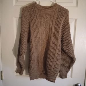 Kilkenny Hand Spun Yarn Irish Cotton Thick Sweater- Size: M